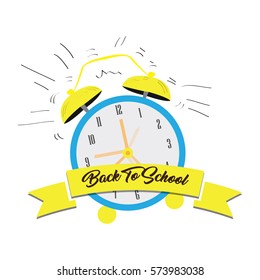 Back to school graphic design, Vector illustration