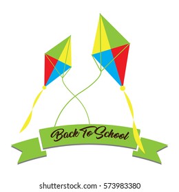 Back to school graphic design, Vector illustration