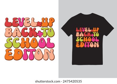 Back to school Groovy T-shirt Design