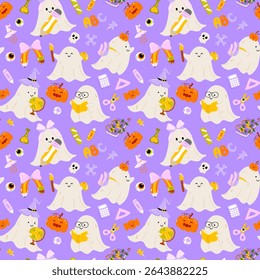 Back to School Halloween Illustration with Spooky Study Vibes and Fun Educational Elements