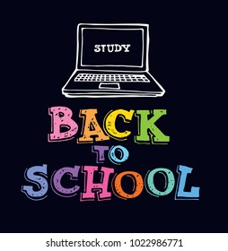 Back to school - hand drawn doodle