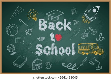 Back To School hand drawn set
