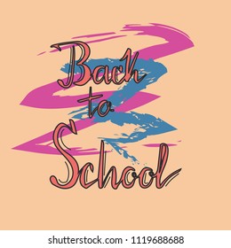 Back to school hand drawn, vector illustration EPS 10. Background, idea, doodle, poster, design.