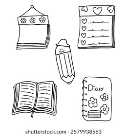 Back to school hand drawn vector file