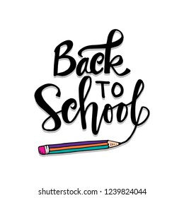 Back to school hand  lettering