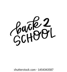 Back to school hand lettering