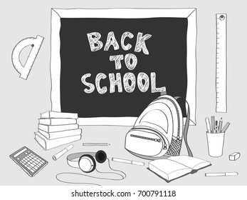 Back to school handdrawing 2