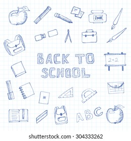 Back to School Hand-drawn Sketch