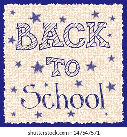 Back to school. Hand-drawn sketch. Vector illustration 