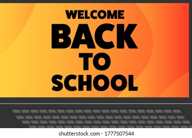 Back to School holiday concept. Template for background, banner, card, poster with text inscription. Vector EPS10 illustration