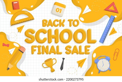 Back to School Horizontal Sale Banners