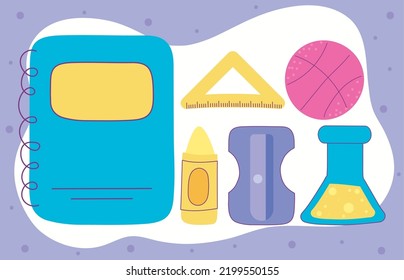 volver al estilo de colección de iconos de la escuela