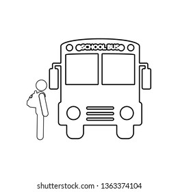 back to school icon. Element of back to school for mobile concept and web apps icon. Outline, thin line icon for website design and development, app development