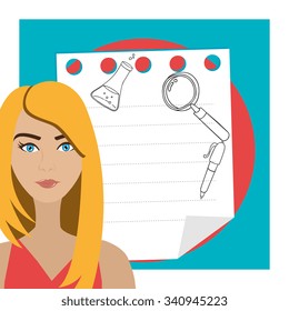 Back to school icon graphic design, vector illustration clip art