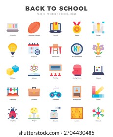 Paquete de iconos de regreso a la escuela para su Sitio web. móvil. presentación. y diseño de logotipo.