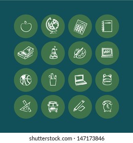Back to school - icon set