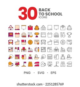 Back To School Icon Set