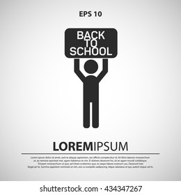 back to school icon. back to school sign