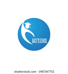 Back to school icon and symbol vector illustration