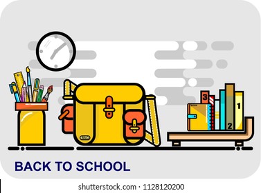 back to school, icon vector