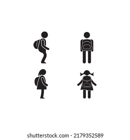 Back to School icon. vector illustration symbol design.