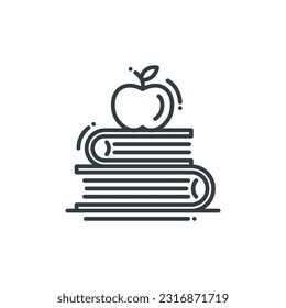 Back to school icon, vector illustration