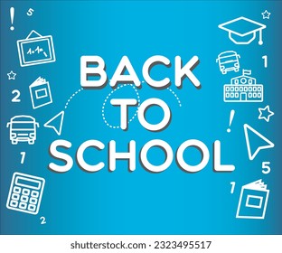 back to school icon vector illustration symbol
