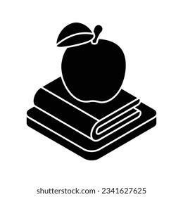 Icono de Volver a la escuela, ilustración de material vectorial.
