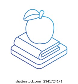 Back To School icon, vector stock illustration.