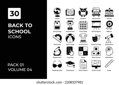 Back to School icons collection. Set vector line with elements for mobile concepts and web apps. Collection modern icons.