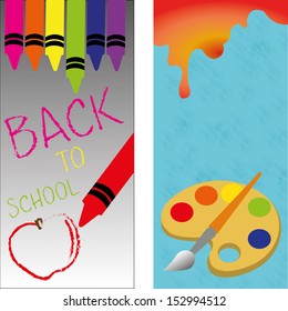 back to school icons on special background
