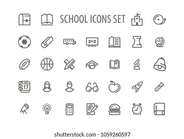 Back To School Icons Set