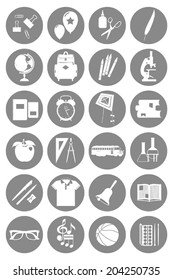 back to school icons set | Collection of scholar icons | Educational icons collection