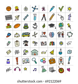 Back to school, icons for your design