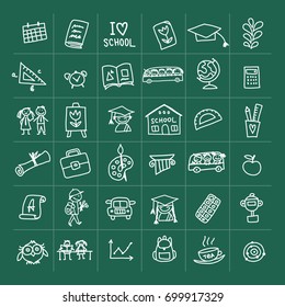 Back to school, icons for your design