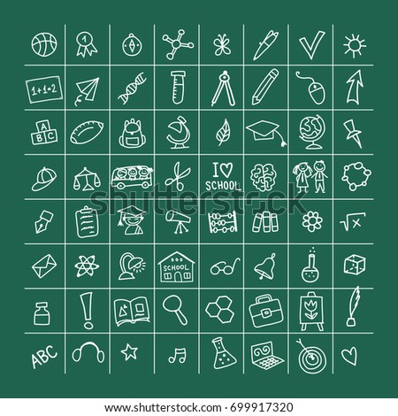 Back to school, icons for your design