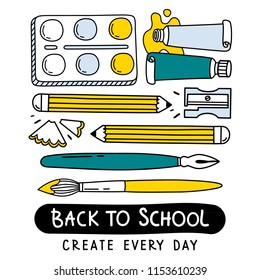 Back to school illustration