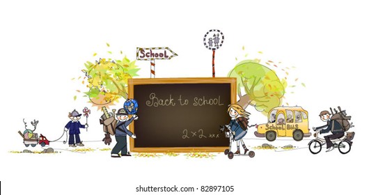 Back to school illustration