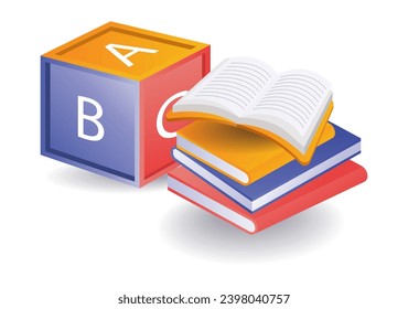 Back to school illustration concept