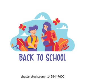 back to school illustration design