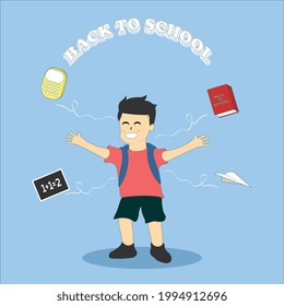 back to school illustration design