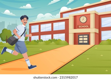 Volver al diseño de la ilustración escolar