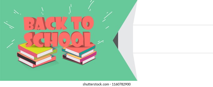 Back to school, illustration for different type of advertisement related to school.