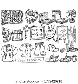  de vuelta a la escuela, doodle ilustrativo