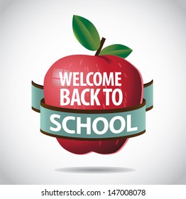 Back to school illustration. EPS 10 vector, grouped for easy editing. No open shapes or paths.