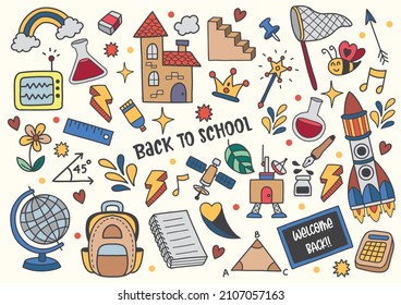 back to school illustration Vector for banner, poster, flyer