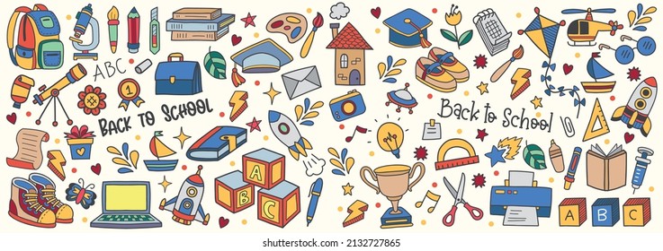 back to school illustration Vector for banner, poster, flyer