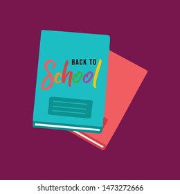 Back to School Illustration Vector, Design for Banner, Greeting Cards or Print