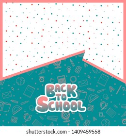 Back to school information page. Education template of flyer, magazines, posters, book cover, banner. Exam infographic concept background. Layout illustration template pages with typography text