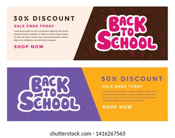 Back to school information pages set. Education template of flyer, magazines, posters, book cover, banner. Exam infographic concept background. Layout illustration template pages with typography text